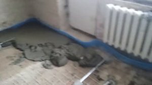 Стяжка пола с фиброй и композитной сеткой.