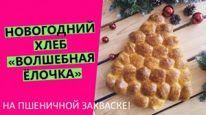 НОВОГОДНИЙ??? ХЛЕБ НА ЗАКВАСКЕ: Ёлочка с начинкой!