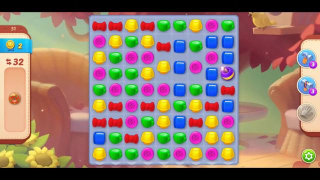 Homescapes - Level 31 - How to complete - 2 DISCO BALLS combined смотреть онлайн