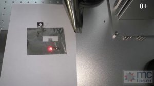 Лазерный волоконный маркер MCLaser 1010 VG 30W режет фольгу