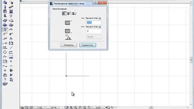 ArchiCAD Используем инструмент Навесная Стена Проектируем окна