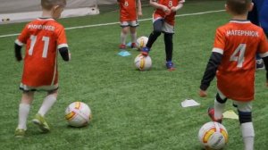 Тренировка наших юных футболистов