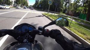 Мотопокатушки на bajaj (гонки со скутером и мт09)