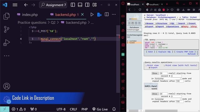 PHP & MySQL Tutorial: Displaying Person-Wise Share Details from a Many-to-Many Relationship