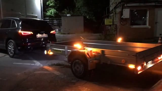 Прицеп ЛАВ 81011 со светодиодными фонарями смотреть онлайн