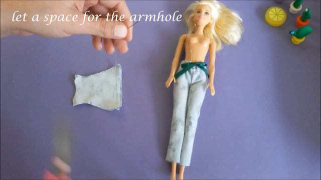 How to sew pajamas for your BARBIE doll.Very easy and quik. смотреть онлайн