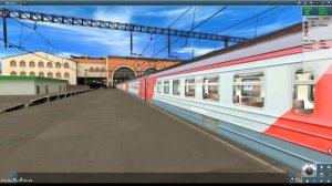 Утреннее движение поездов на Казанском вокзале |  Trainz2012