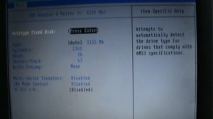 BIOS HDD