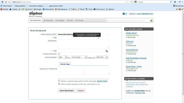 How to monitor a specific area of a web page with diphur.com смотреть онлайн
