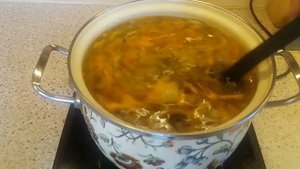 Суп куриный с шампиньонами