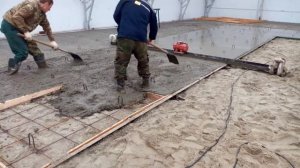 бетонные полы своими руками 4 виброрейка