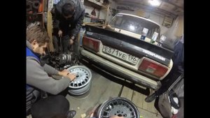 Зимние колёса на ваз 2106 / диски bmw e30 / Hankook winter i*peak rs2 155/65 r14