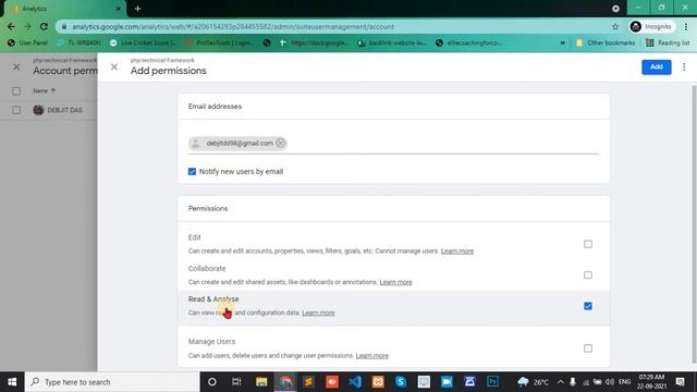 how to add another user to google analytics | how to add users to google analytics
