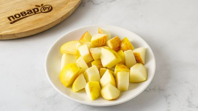 Запеченная тыква с яблоками