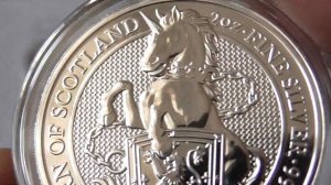 Звери королевы,чудовища королевы,ЕДИНОРОГ,четвертая из серии,серебро,вес 62,2гр.,проба 999,9.