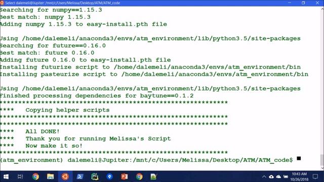 Python: Machine Learning with ATM