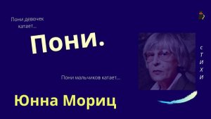 Пони.  Юнна Мориц
