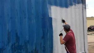 Утепление контейнера жидкой теплоизоляцией Броня