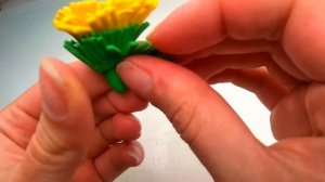 Как лепить одуванчик из пластилина