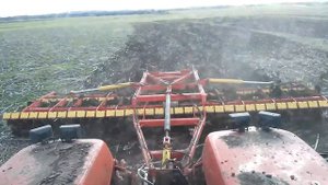 Работа бороны дисковой КОРТЕС БДМ 8х2 ВСКПР производства ООО БДТ-АГРО