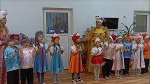 Рождественские колядке в подготовительной группе "Непоседы" в детском саду №82 "Одуванчик" г. Брянск