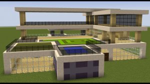 Майнкрафт - Как построить большой современный дом 26. Minecraft