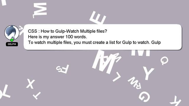CSS : How to Gulp-Watch Multiple files? смотреть онлайн