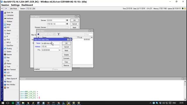 MikroTik Static DNS Setup