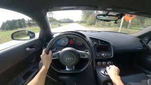 UNLEASHING Audi R8 V8 POV Backroad Hard Acceleration & Driving!