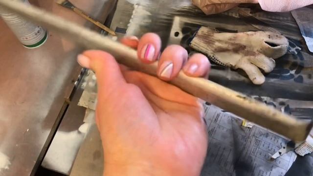 Как очистить крышку гармони от старой краски