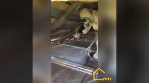 Процесс утепление потолка бани пенополиуретаном ППУ