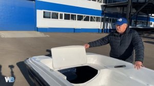 Обзор стеклопластиковой моторной лодки "Пингвин" от производителя WYATBOAT.
