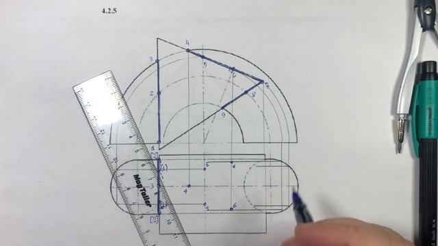 Задача 4.2.5 по начертательной геометрии смотреть онлайн
