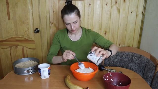 БАНАНОВЫЙ ЧИЗКЕЙК без выпечки. ПП-десерт!