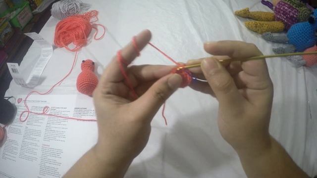 Red Heart Amigurumi Yarn Review and Tutorial - Flamingo