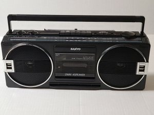 Sanyo Model M 9709 Boombox Radio Works Cassette-произведён в Китае в-90-Х