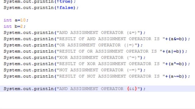 Java Tutorials- Java Operators(Boolean Logical Operators Part 2)