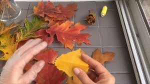 Как сделать розы из листьев.