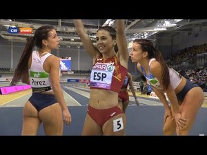 Maria Isabel PÉREZ - забег на 60м испанской спортсменки в турнире World Indoor Tour Gold Karlsruhe
