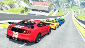 Реалистичные автокатастрофы на высокой скорости #61 - BeamNG Drive