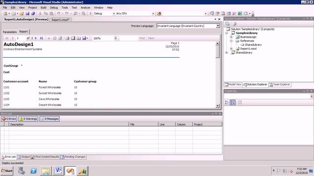 AX2009 SSRS 7 Debugging Parameter Values in Auto Designs смотреть онлайн