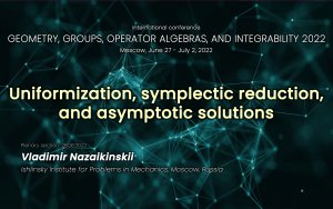 Uniformization, symplectic reduction, and asymptotic solutions