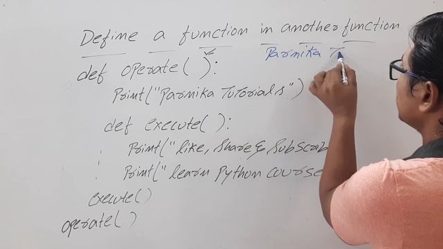 L 47: FUNCTION INSIDE A FUNCTION | PYTHON COURSE FOR BEGINNERS