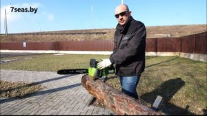 GreenWorks GD40CS40 - тест цепной пилы на АКБ 40Вольт