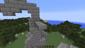 Как построить статую дракона в minecraft #22