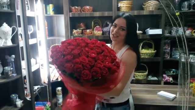 Букет из 51 розы - Интернет-магазин Кактус24 Спб смотреть онлайн