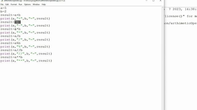Python Arithmetic operator in Tamil #oceanacademy #ocean #python #operator #pythonoperators