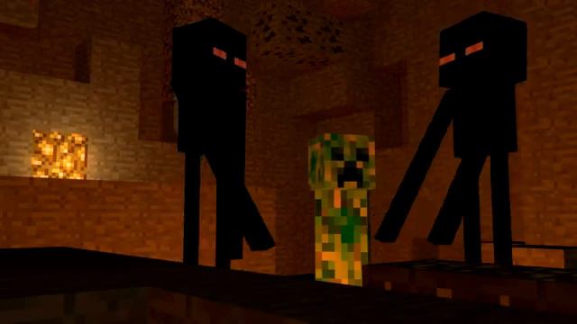 MINECRAFT-что делают мобы когда ты спишь..mp4