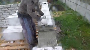 укладка газосиликата  на клей ..просто быстро удобно.стиль Нивка