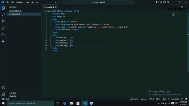 HTML Tutorial For Beginners In Urdu Hindi  | Class 03 | HTML Document Structure part 01 #coding
